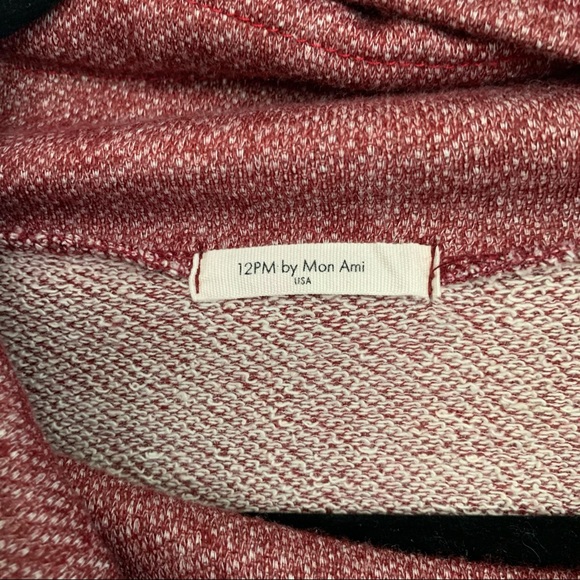 12PM by mon ami drawstring cowl sweater small - Picture 2 of 3